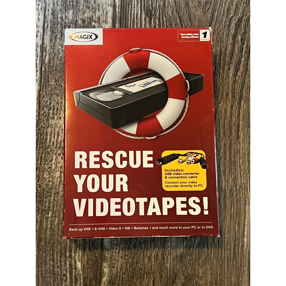 Magix Rescue Your Videotapes VHS‎ to DVD Converter USB Video Capture
